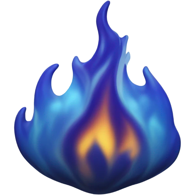 dark blue flame emoji