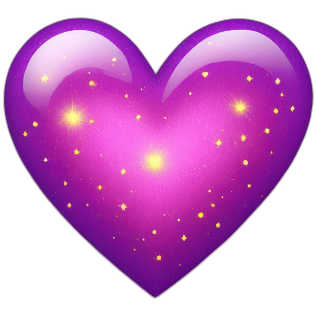 pink-and-purple-heart-with-yellow-sparkles emoji