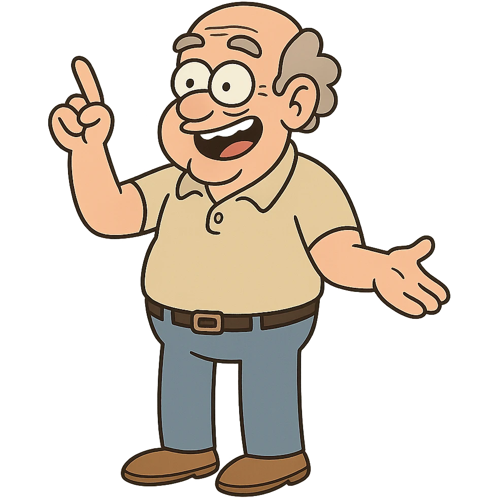 boomer, playful and expressive cartoon style emoji