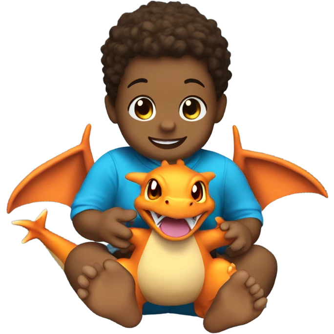 baby with charizard pokemon  emoji