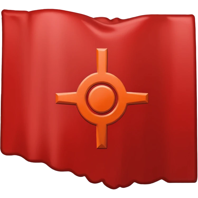 Oklahoma state outline in red  emoji