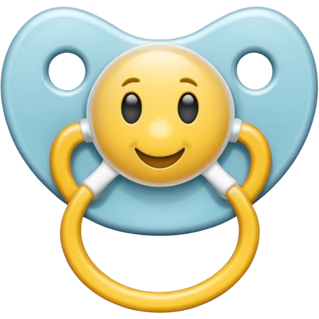 simple and clear pacifier emoji