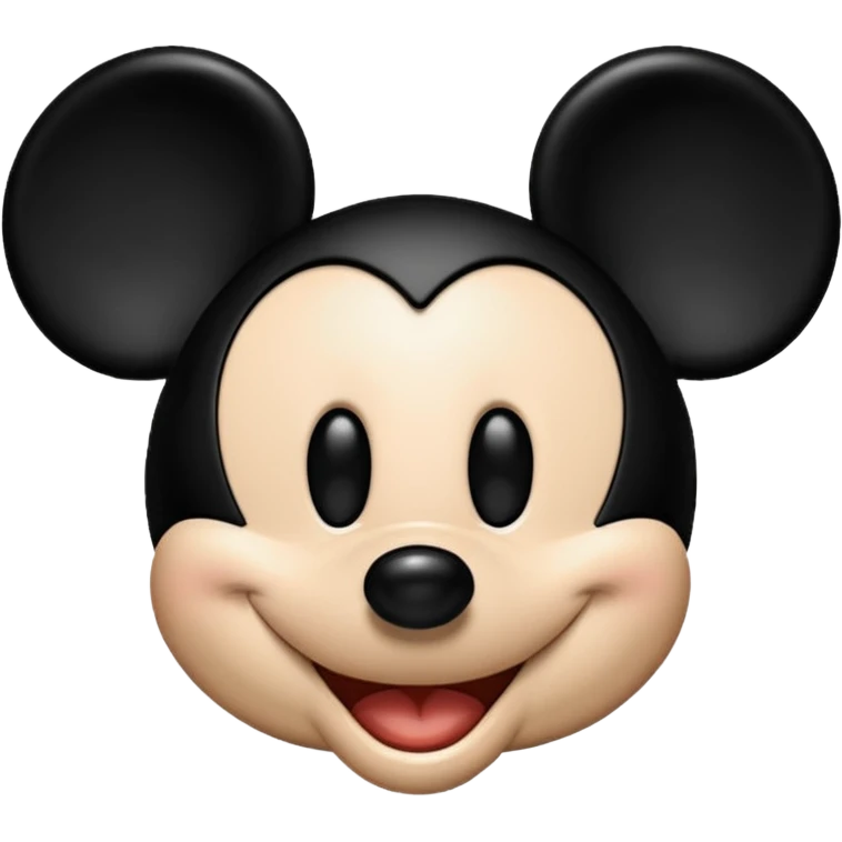 mickey mouse head black emoji