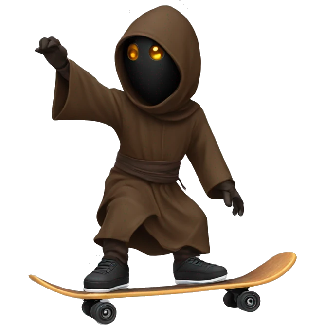 Jawa doing a kickflip emoji