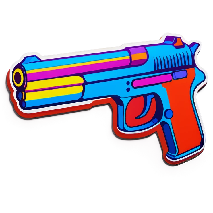 Pop art gun  emoji