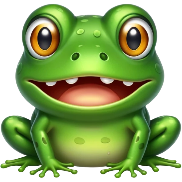Frog shitting itself emoji