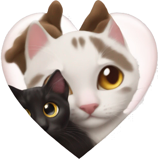 A heart with a cat  emoji