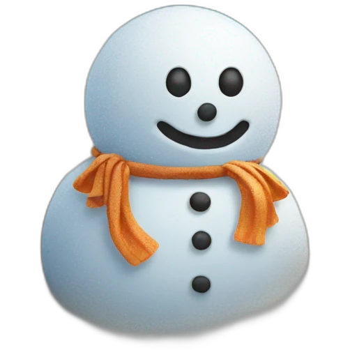 Snow man at the beach emoji