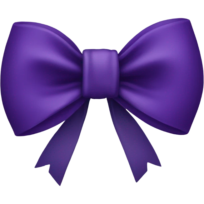 dark purple bow emoji