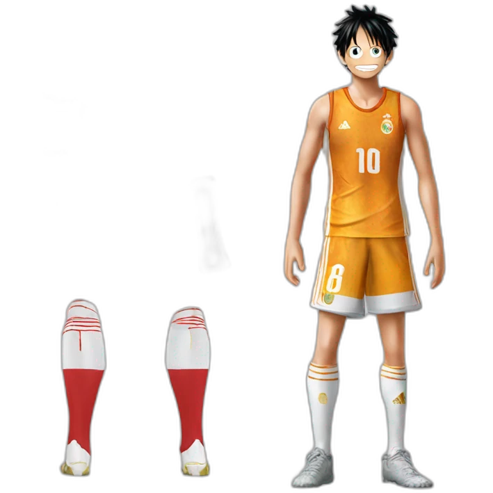 Luffy avecmaillot Real Madrid am emoji