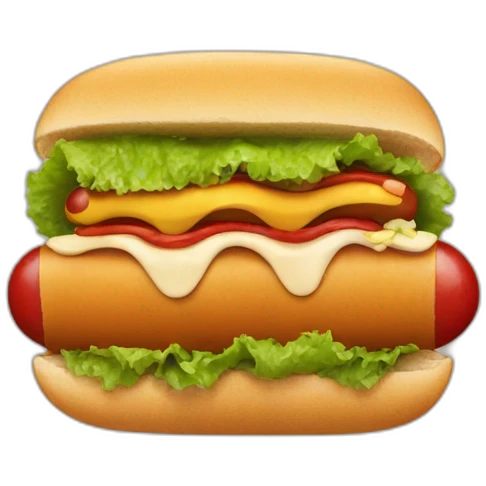 Hot dog emoji