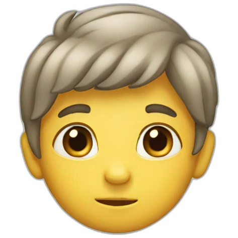 Shy boy emoji