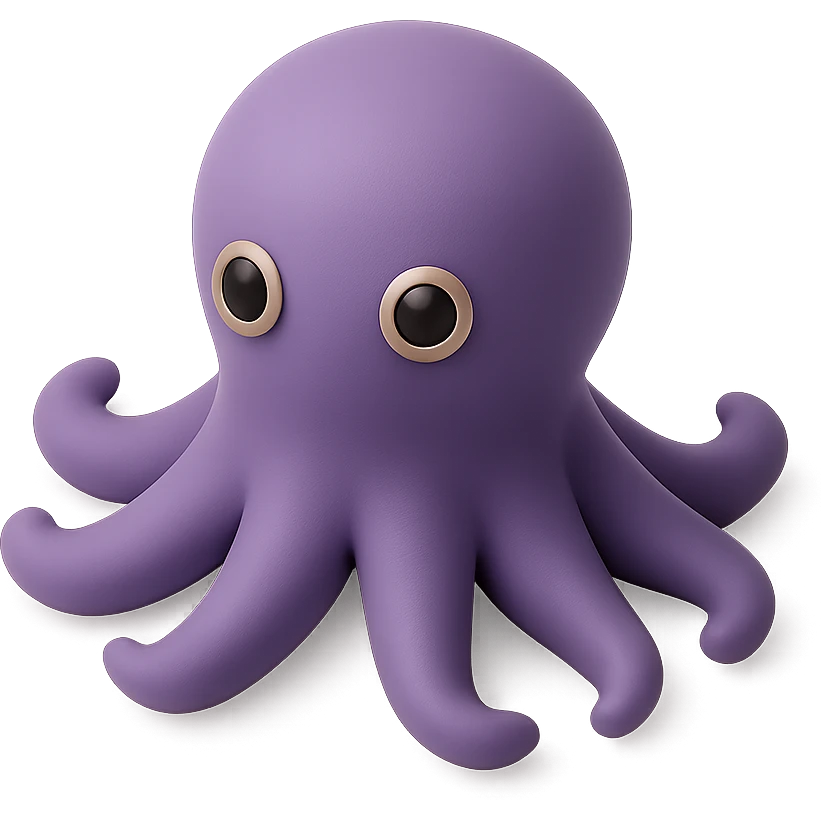purple octopus emoji