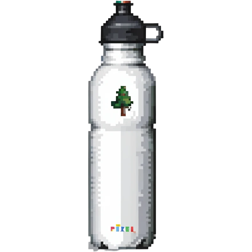 white hiking canteen water bottle emoji