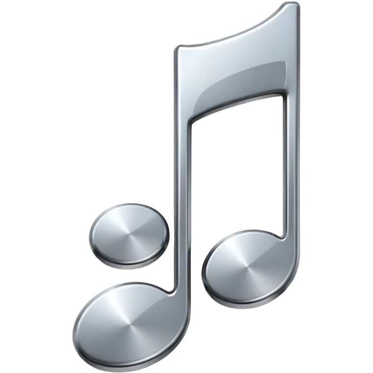 mac os music note metal emoji
