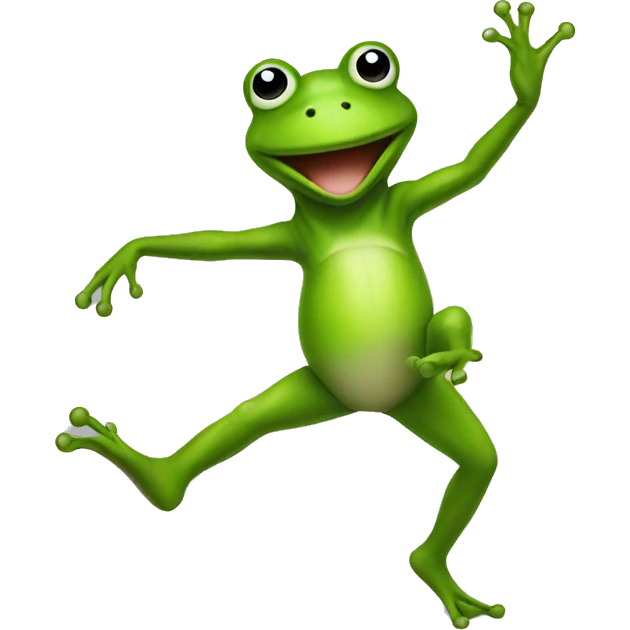 Dancing frog  emoji