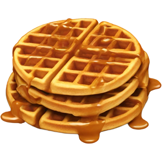 Caramel waffles emoji