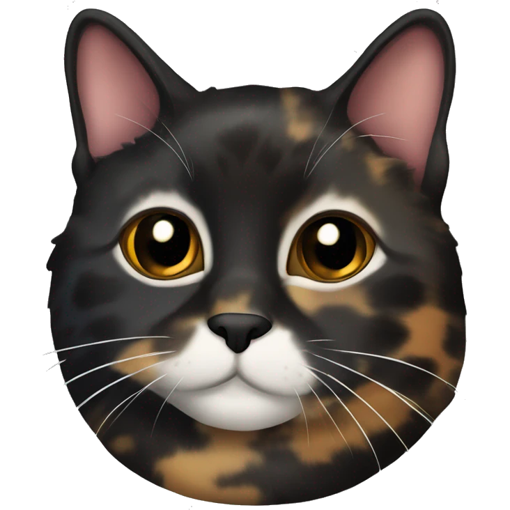 Black tortoiseshell Cat loaf emoji