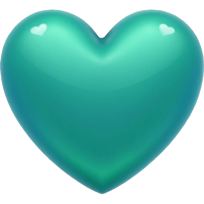 Corazón verde - azul oscuro emoji
