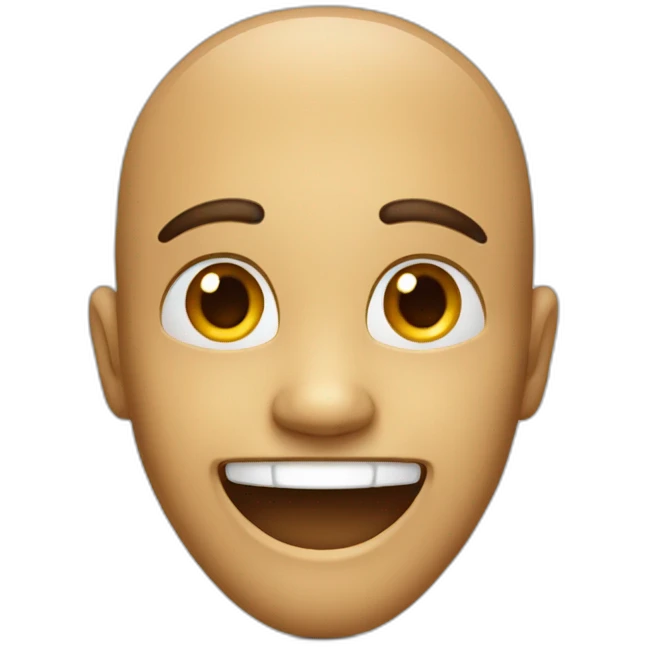 Smiling funny emoji