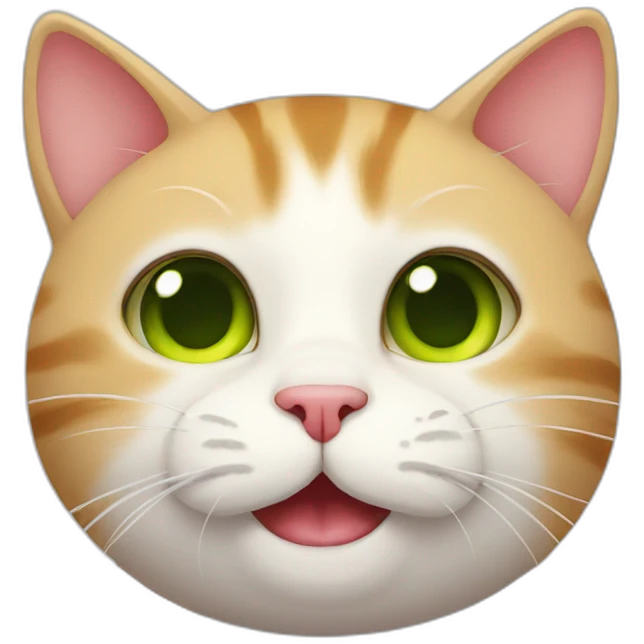 A drunk cat who loves you emoji