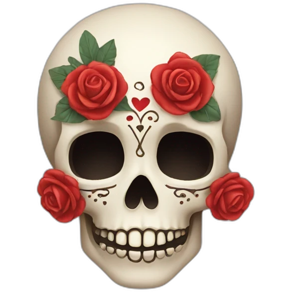 Calavera enamorada emoji