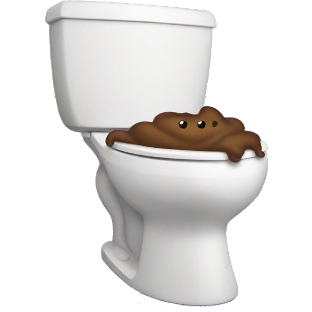 poop in toilet emoji