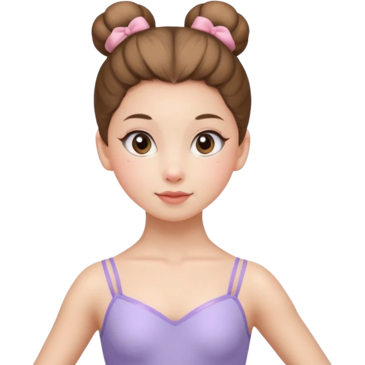 ballet bun girl emoji
