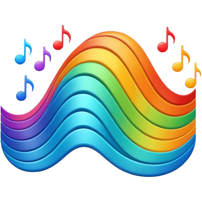 black audio spectrum emoji