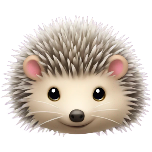 Hedgehog in fog with pink bow  emoji