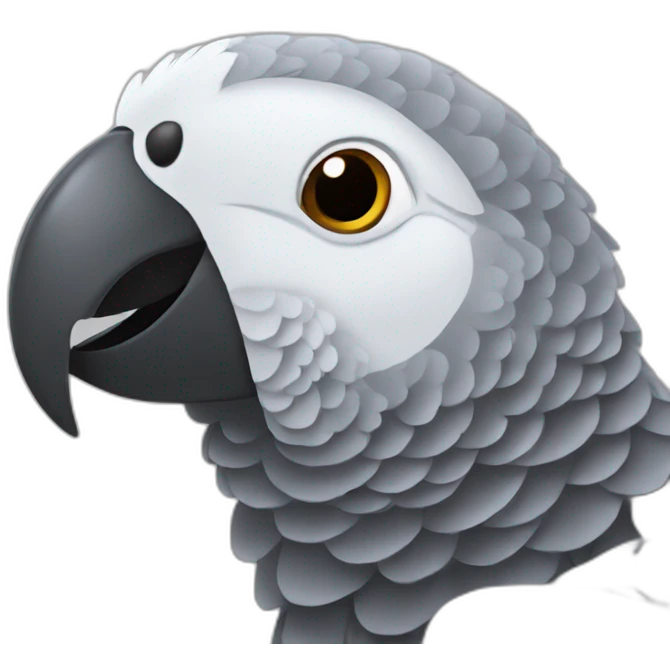 african grey emoji