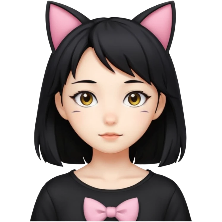 Cat human girl 18 years anime emoji