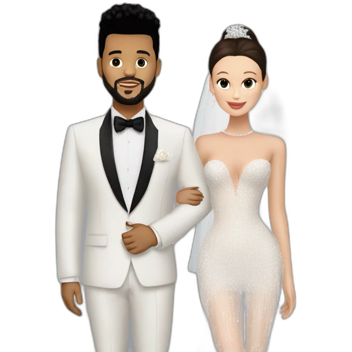 the weeknd marrying bella hadid emoji