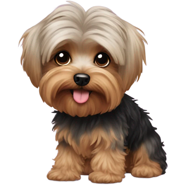 Yorkie poodle emoji