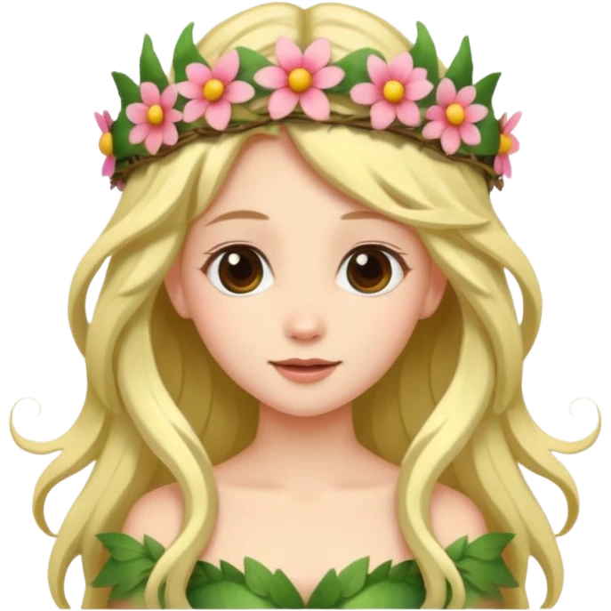Fairy with Flower Crown emoji