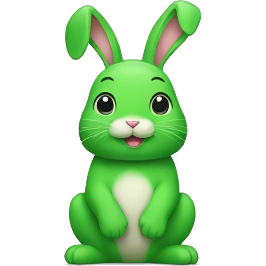 green bunny emoji