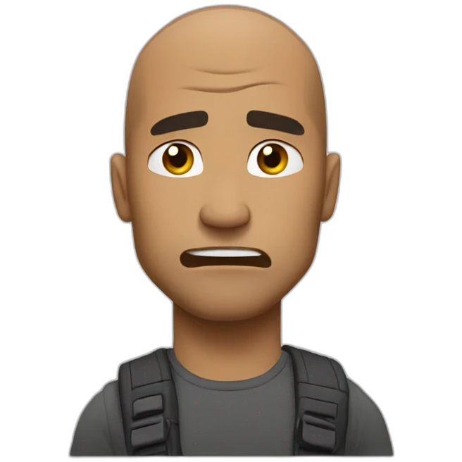 the-rock-frown emoji