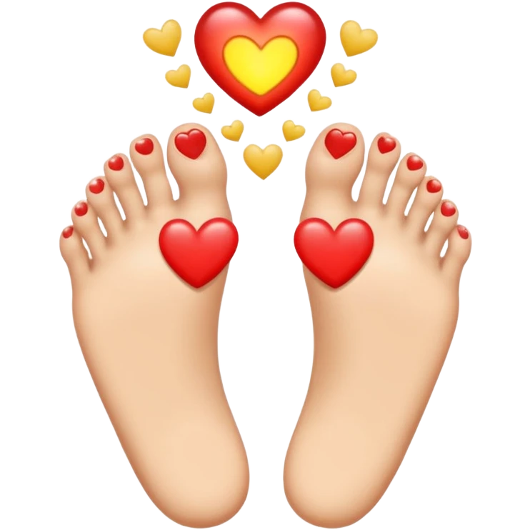 person with heart eyes looking at a pair of feet, showing adoration emoji
