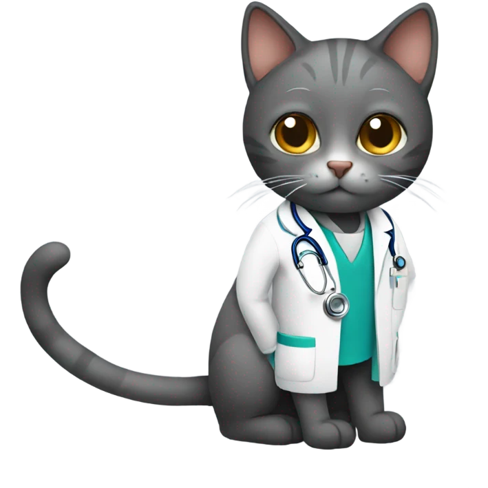 Cat doctor emoji