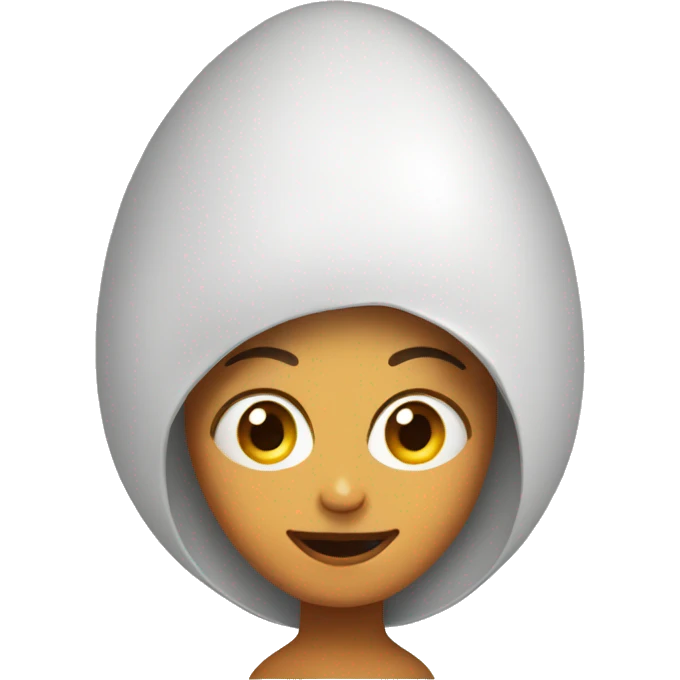 egg on her head emoji
