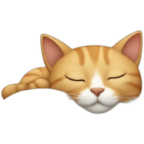 cat sleeping emoji