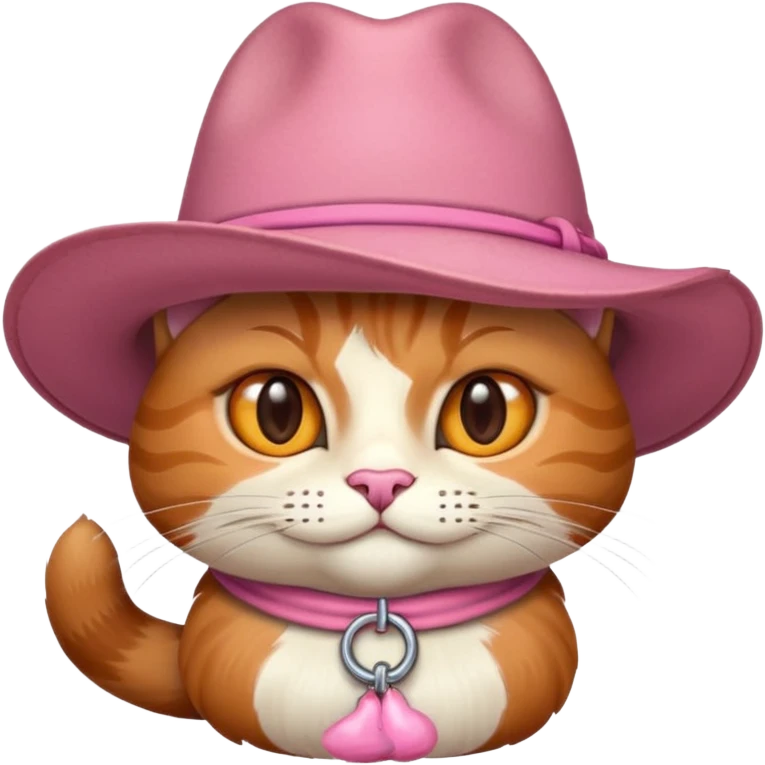 Gato de botas com chapéu emoji