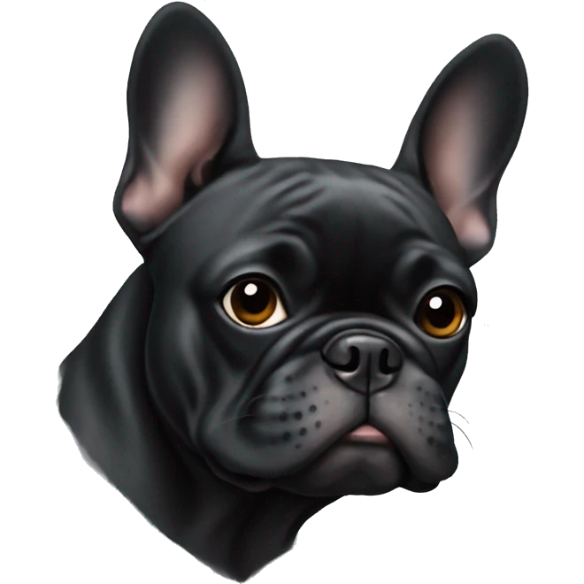 black french bulldog emoji