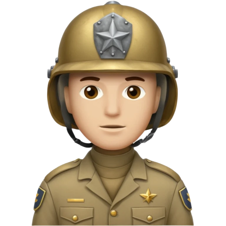 helmet man in unfiorm emoji