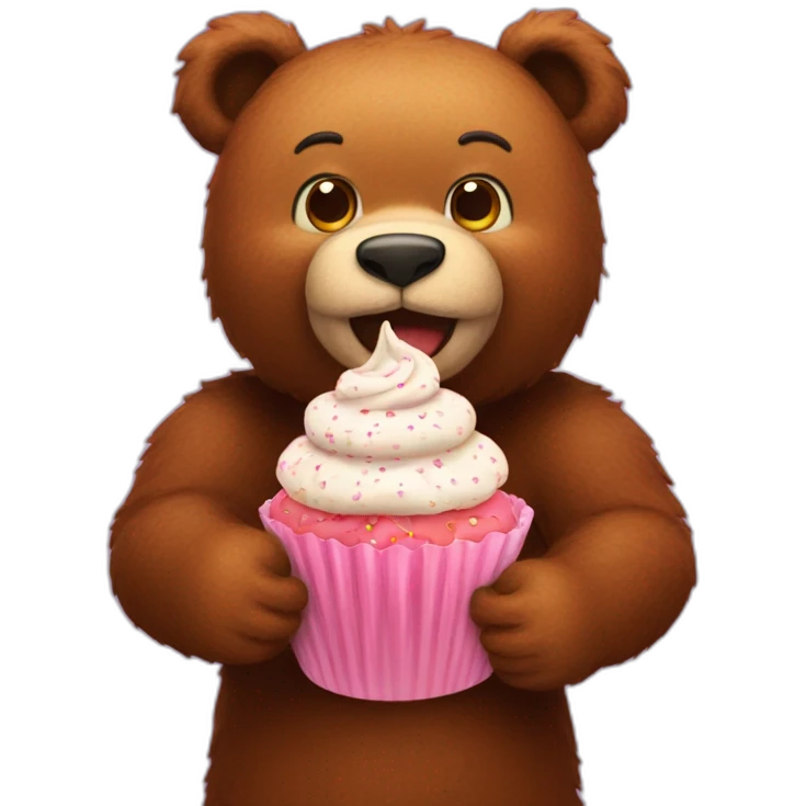 freedy fazzbear with cupcake emoji