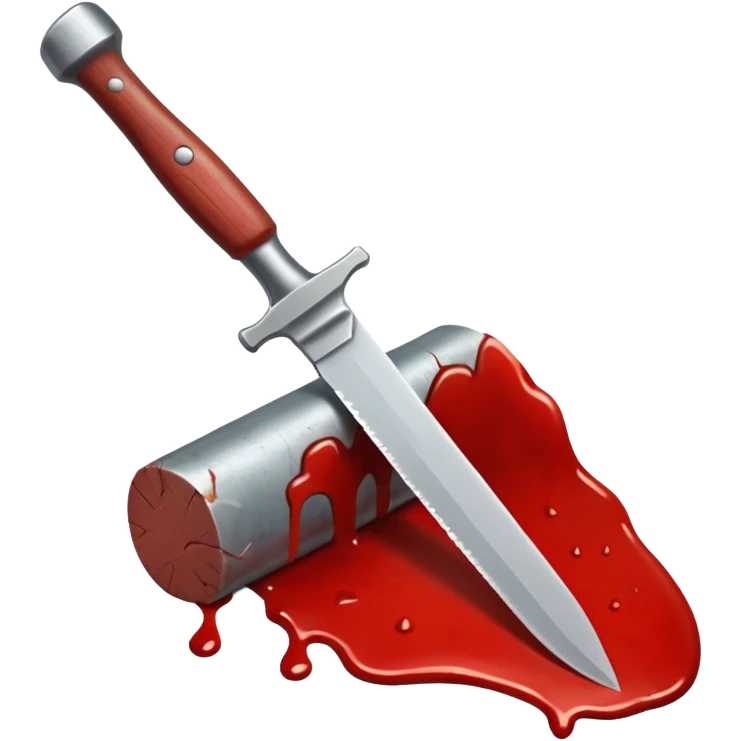 Bloody thumb with chisel emoji