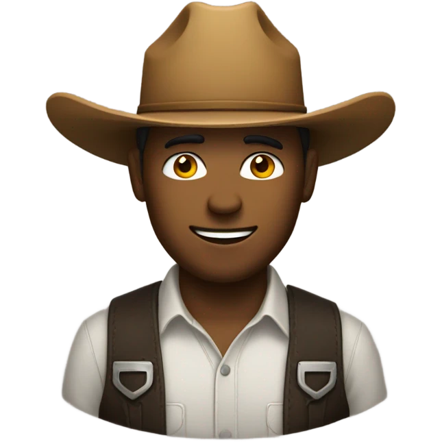 man with cowboy hat emoji
