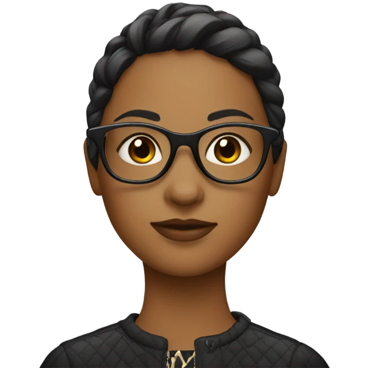 Girl with glasses emoji
