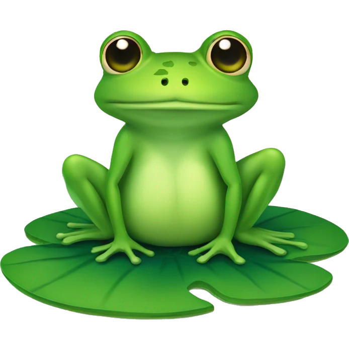 frog on lily pad  emoji