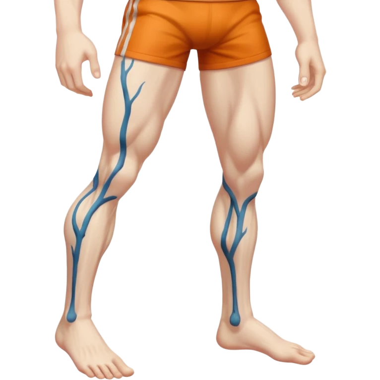 legs with veins showing emoji